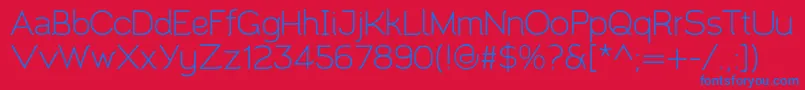 Santor1.002 Font – Blue Fonts on Red Background