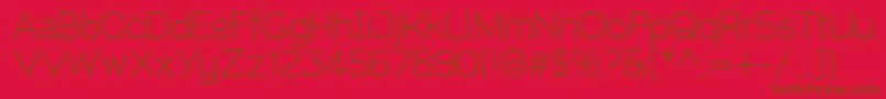 Santor1.002 Font – Brown Fonts on Red Background