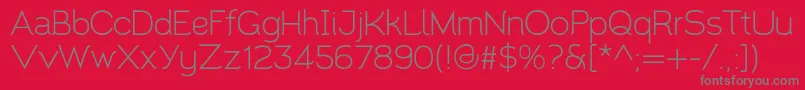 Santor1.002 Font – Gray Fonts on Red Background