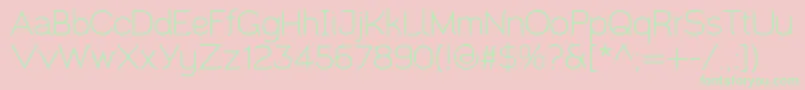 Santor1.002 Font – Green Fonts on Pink Background