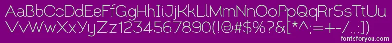 Santor1.002 Font – Green Fonts on Purple Background