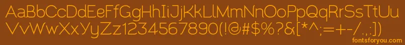 Santor1.002 Font – Orange Fonts on Brown Background