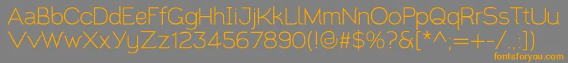 Santor1.002 Font – Orange Fonts on Gray Background