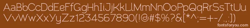 Santor1.002 Font – Pink Fonts on Brown Background