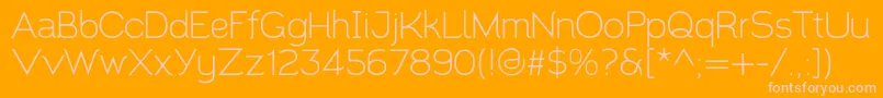 Santor1.002 Font – Pink Fonts on Orange Background