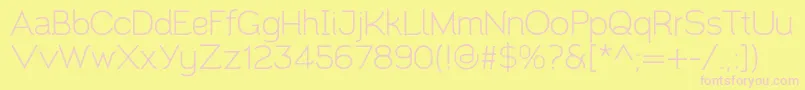 Santor1.002 Font – Pink Fonts on Yellow Background