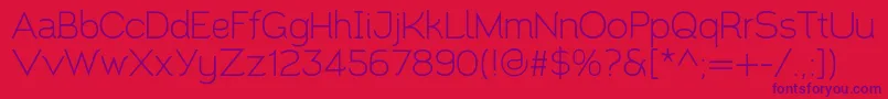 Santor1.002 Font – Purple Fonts on Red Background
