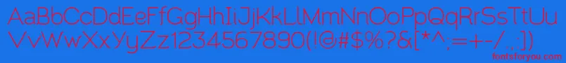 Santor1.002 Font – Red Fonts on Blue Background