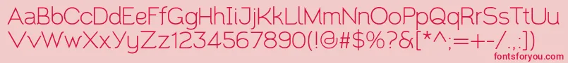 Santor1.002 Font – Red Fonts on Pink Background