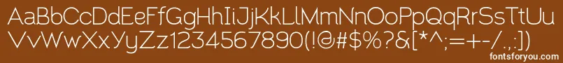 Santor1.002 Font – White Fonts on Brown Background