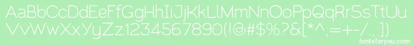 Santor1.002 Font – White Fonts on Green Background