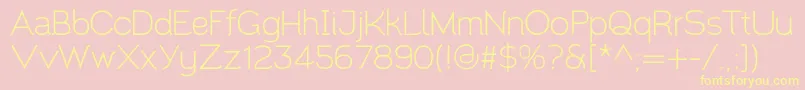 Santor1.002 Font – Yellow Fonts on Pink Background