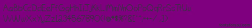 Ogontz Font – Black Fonts on Purple Background