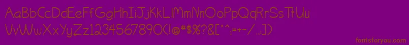 Ogontz Font – Brown Fonts on Purple Background