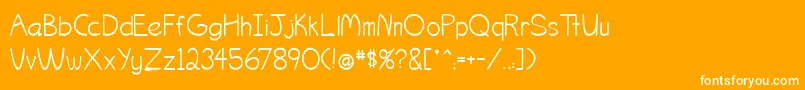 Ogontz Font – White Fonts on Orange Background