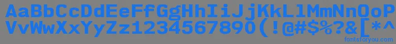 Nk57MonospaceSeEb Font – Blue Fonts on Gray Background