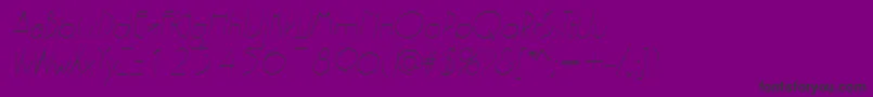 PergamonItalic Font – Black Fonts on Purple Background