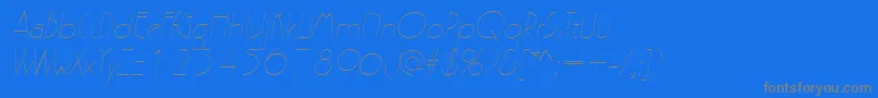 PergamonItalic Font – Gray Fonts on Blue Background