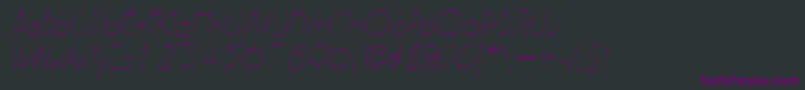 PergamonItalic Font – Purple Fonts on Black Background