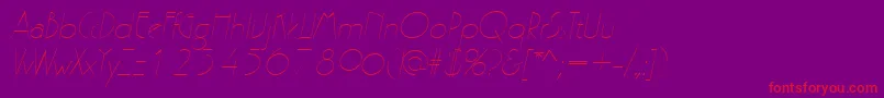 PergamonItalic Font – Red Fonts on Purple Background