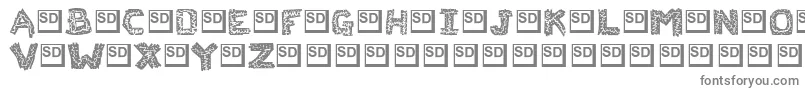 フォントFlaksw – 灰色のフォント