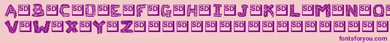 Flaksw Font – Purple Fonts on Pink Background