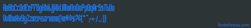Atomic ffy Font – Blue Fonts on Black Background