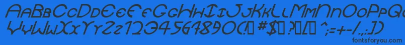 fuente JaysetchItalic – Fuentes Negras Sobre Fondo Azul