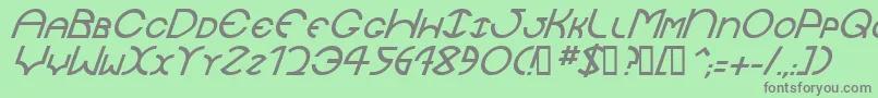 JaysetchItalic Font – Gray Fonts on Green Background