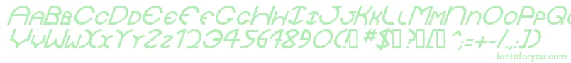 JaysetchItalic Font – Green Fonts on White Background