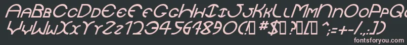 JaysetchItalic Font – Pink Fonts on Black Background