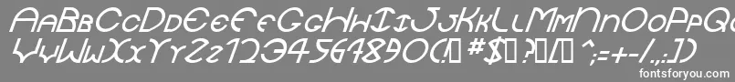 JaysetchItalic Font – White Fonts on Gray Background