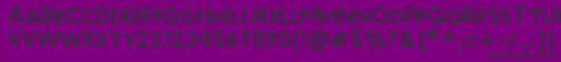 MalachecrunchRegular Font – Black Fonts on Purple Background