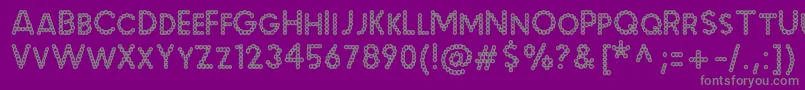 Шрифт MalachecrunchRegular – серые шрифты на фиолетовом фоне