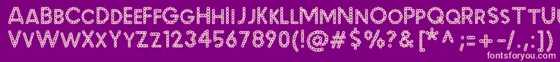 MalachecrunchRegular Font – Pink Fonts on Purple Background