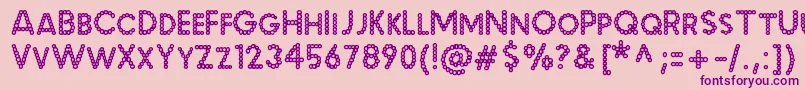 MalachecrunchRegular Font – Purple Fonts on Pink Background