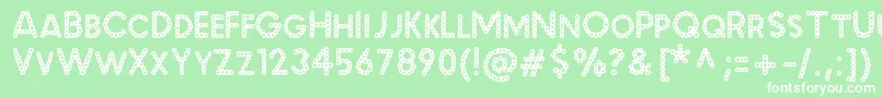 MalachecrunchRegular Font – White Fonts on Green Background