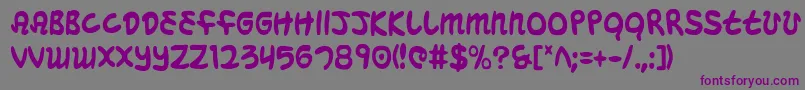 Mbeansc Font – Purple Fonts on Gray Background