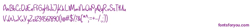 JanuaryHandwritingTtf Font – Purple Fonts