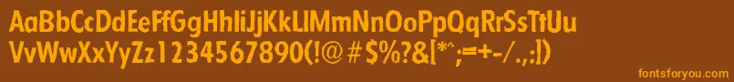 Шрифт FloridaantiqueBold – оранжевые шрифты на коричневом фоне