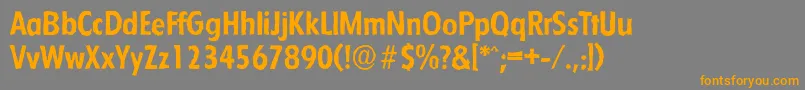 FloridaantiqueBold Font – Orange Fonts on Gray Background