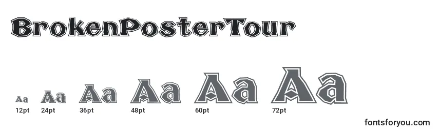 BrokenPosterTour Font Sizes