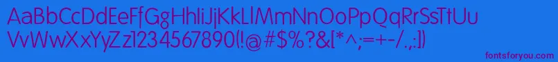 Folksdecoon Font – Purple Fonts on Blue Background