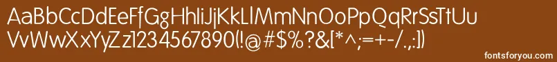 Folksdecoon Font – White Fonts on Brown Background