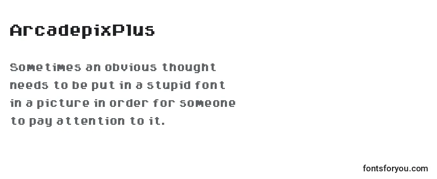 Review of the ArcadepixPlus Font