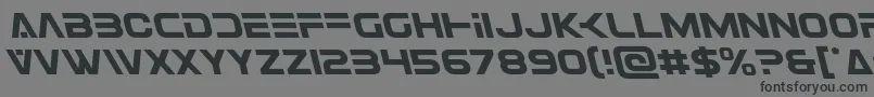 Eurofighterleft Font – Black Fonts on Gray Background