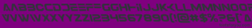 Eurofighterleft Font – Black Fonts on Purple Background