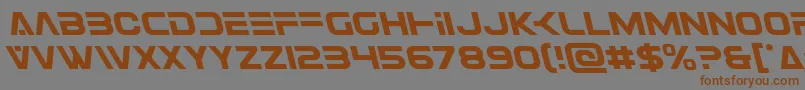 Eurofighterleft Font – Brown Fonts on Gray Background