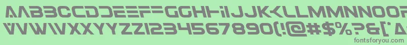 Eurofighterleft Font – Gray Fonts on Green Background