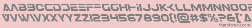 Eurofighterleft Font – Gray Fonts on Pink Background